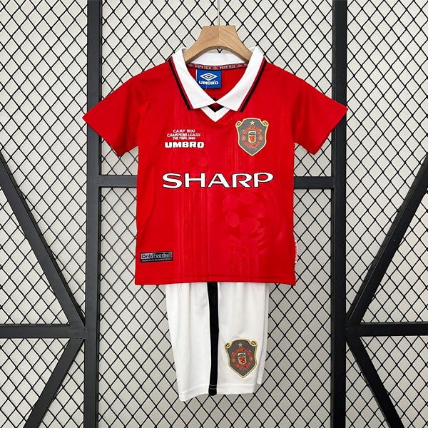 Maglia Manchester United Home Bambino Retro 1999 2000